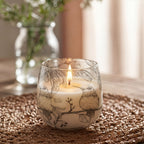 Drawn By Flame Glass Jar Candle – Medium