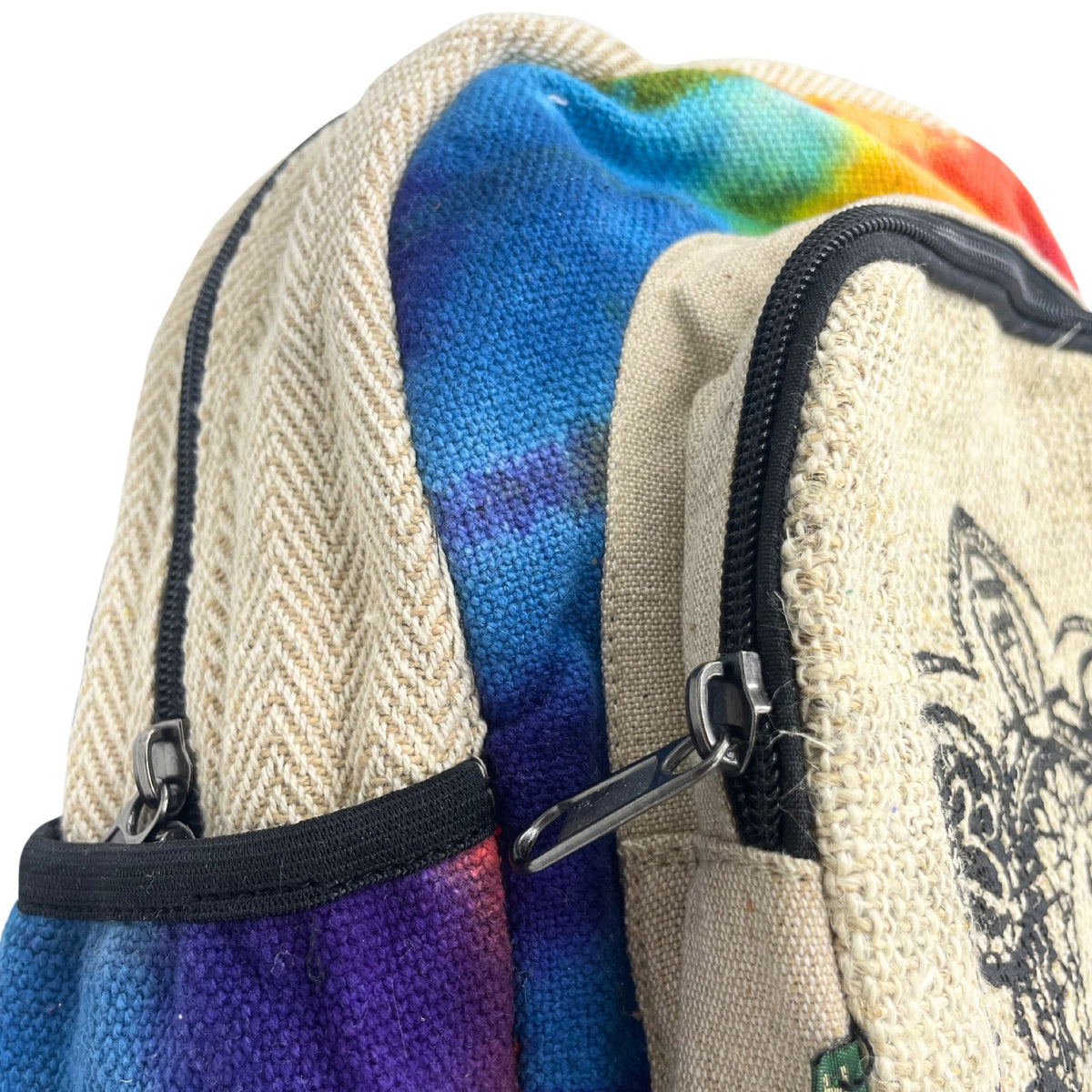 Tie-Dye Hemp Seven Chakra Backpack