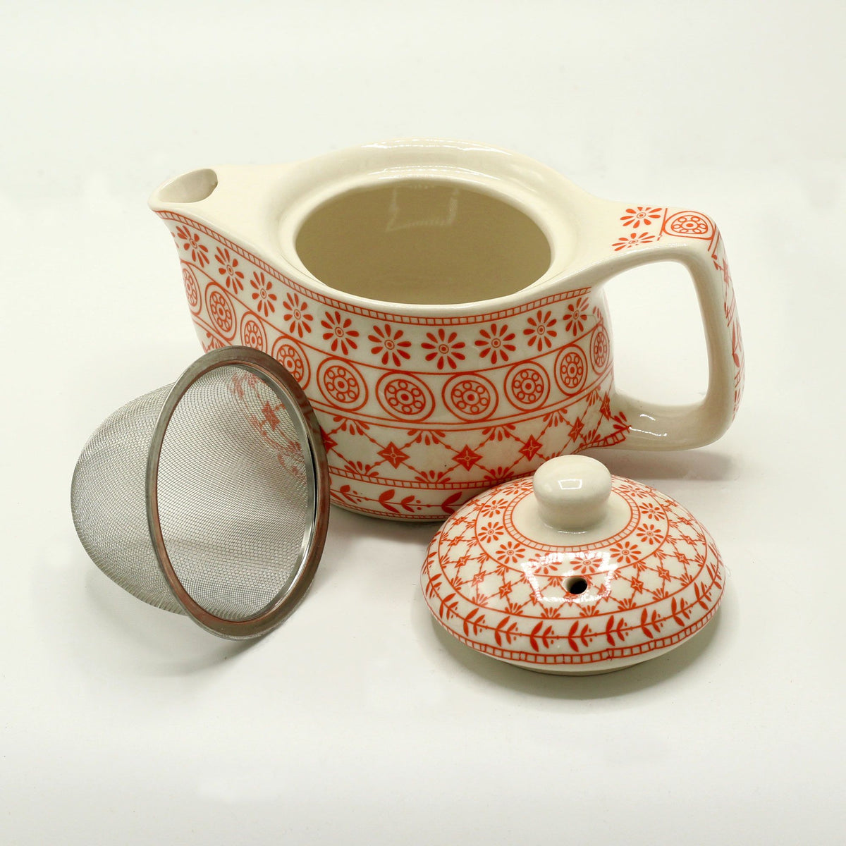 Small Amber Herbal Teapot Set