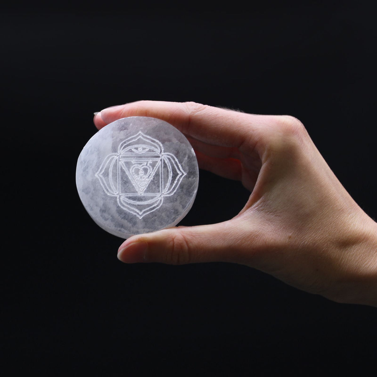 Set of 7 Chakra Selenite Charging Plates