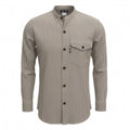 Grey Stone Sari Grandad Shirt – XL