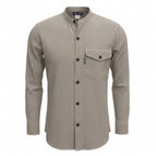 Grey Stone Sari Grandad Shirt – XL
