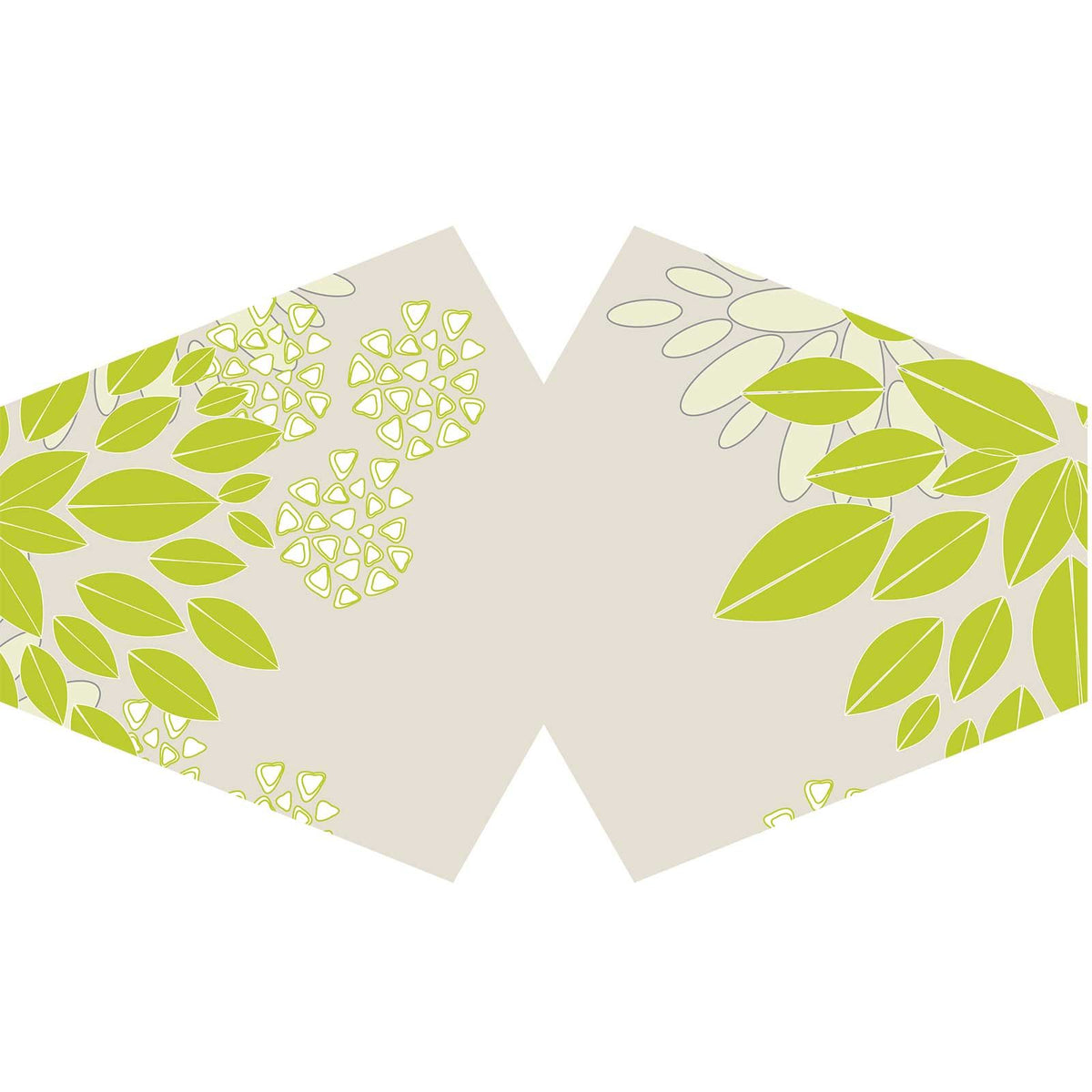 Adult Green Leaves Reusable Face Covering