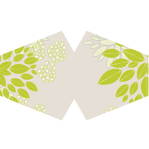 Adult Green Leaves Reusable Face Covering