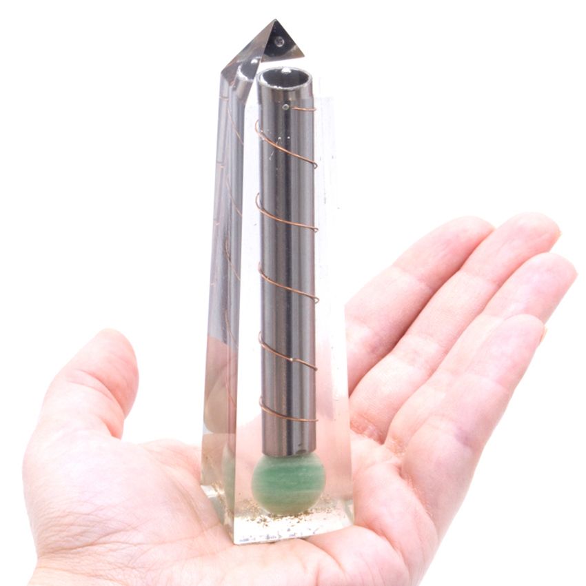Green Aventurine Orgonite Obelisk – 110 x 30mm