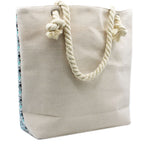 Sky Blue Rope-Handle Mandala Bag