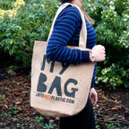 My Bag Jute Tote Bag
