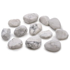 White Howlite Magnesite Tumble Stones – 12 Medium