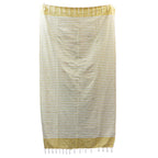 Sunny Yellow Cotton Pareo Throw – 100 × 180cm