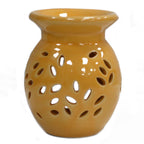 Orange Floral Ceramic Oil Burner