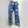 Rich Blue and Gold Evil Eye Lounge Pants