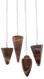 Tiger's Eye Gemstone Pendulum
