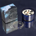 Taurus Zodiac Crystal Candle with Gemstone Bracelet