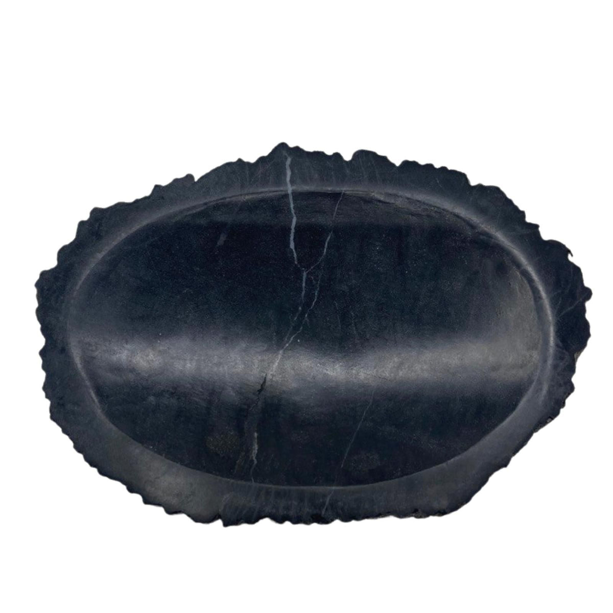 Black Petrified Wood Soap Dish