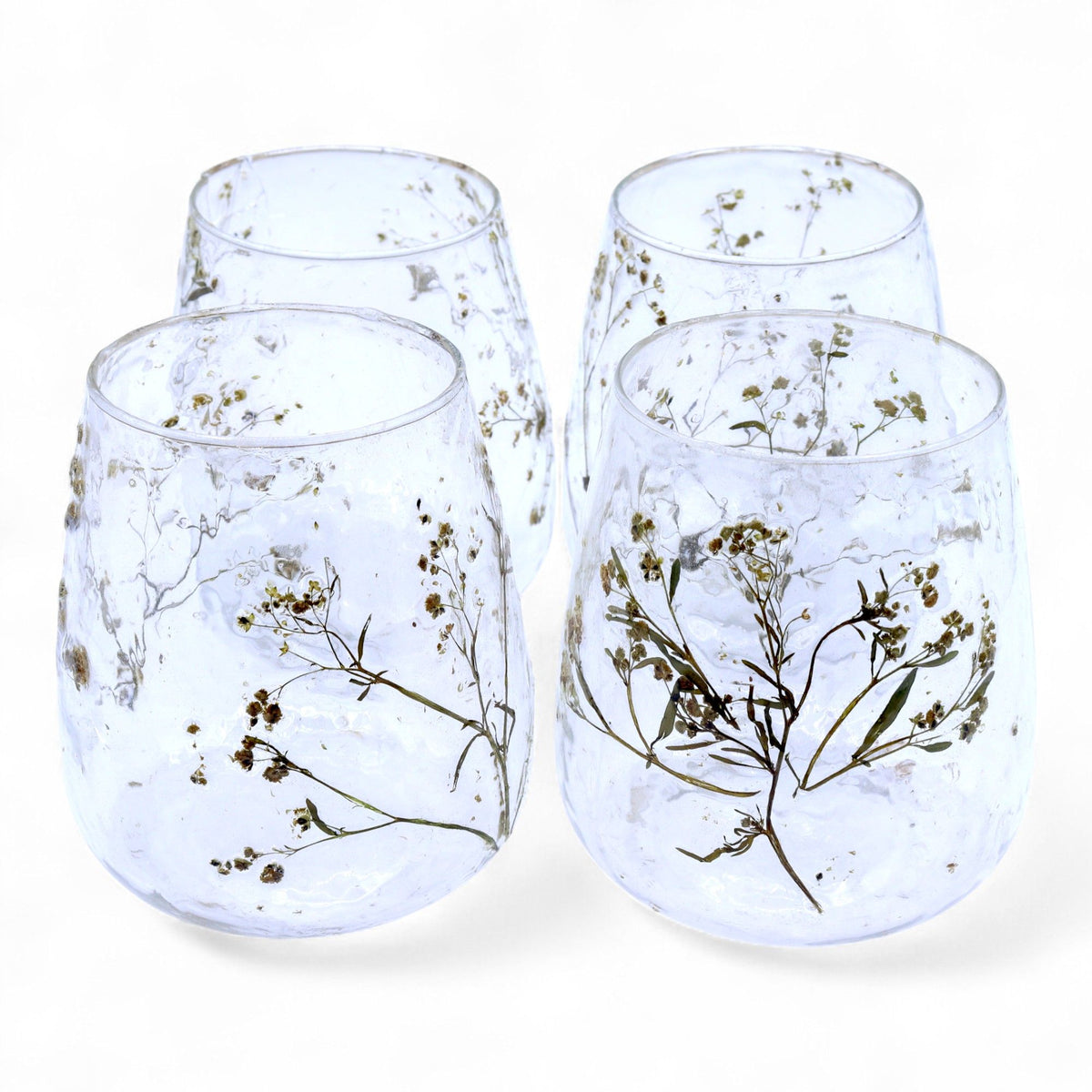 Floral Glass Vase Candle Holder Margarita – 12 x 11cm