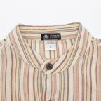 Brown and Beige Sari Grandad Shirt – Large