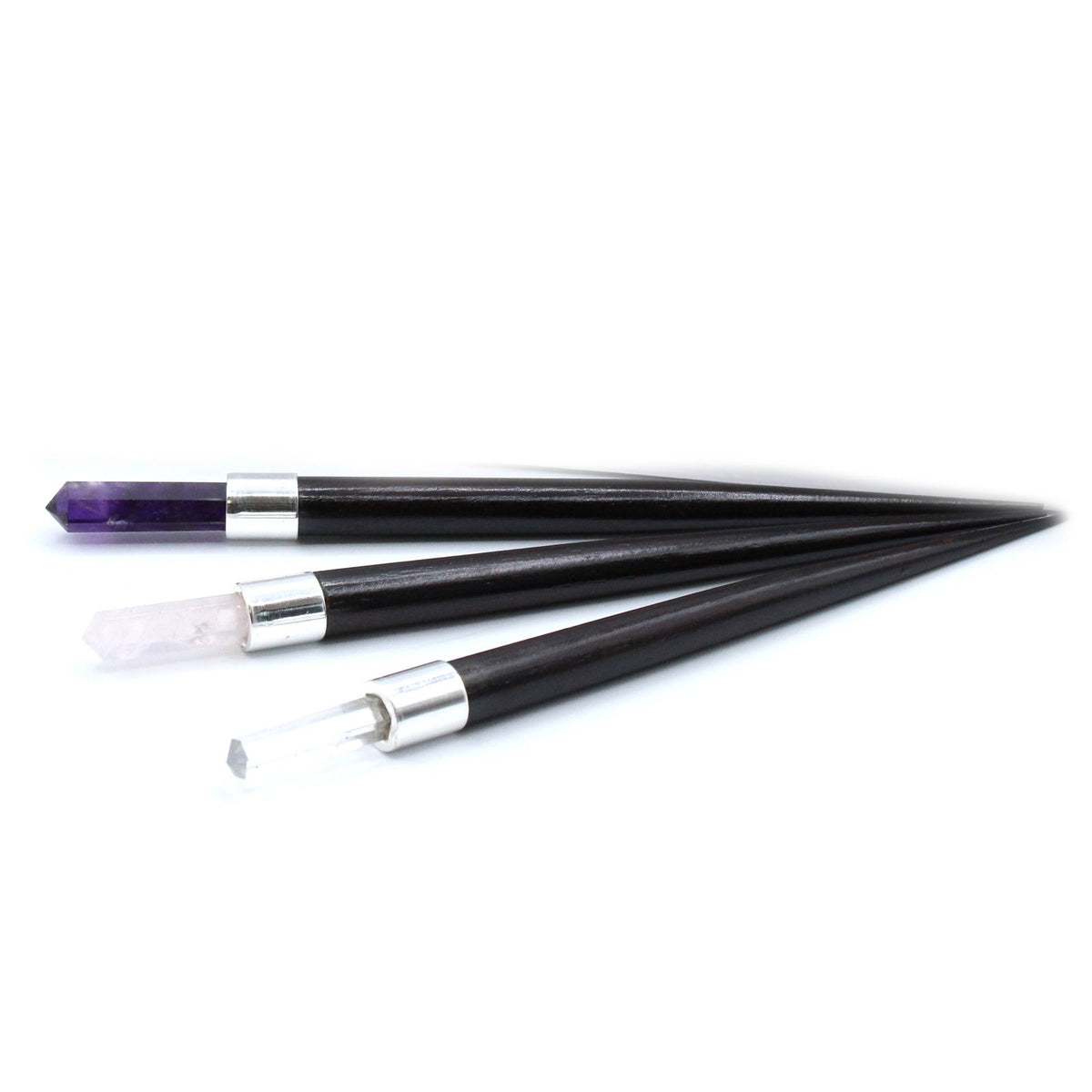 Rose Rock Amethyst Pointed Crystal Wand