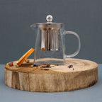 Tower-Shaped Glass Infuser Teapot – 350ml