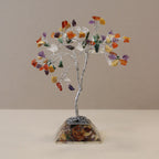 Multi-Gemstone Tree with Orgonite Base