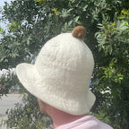 Natural Felted Sauna Bowl Hat