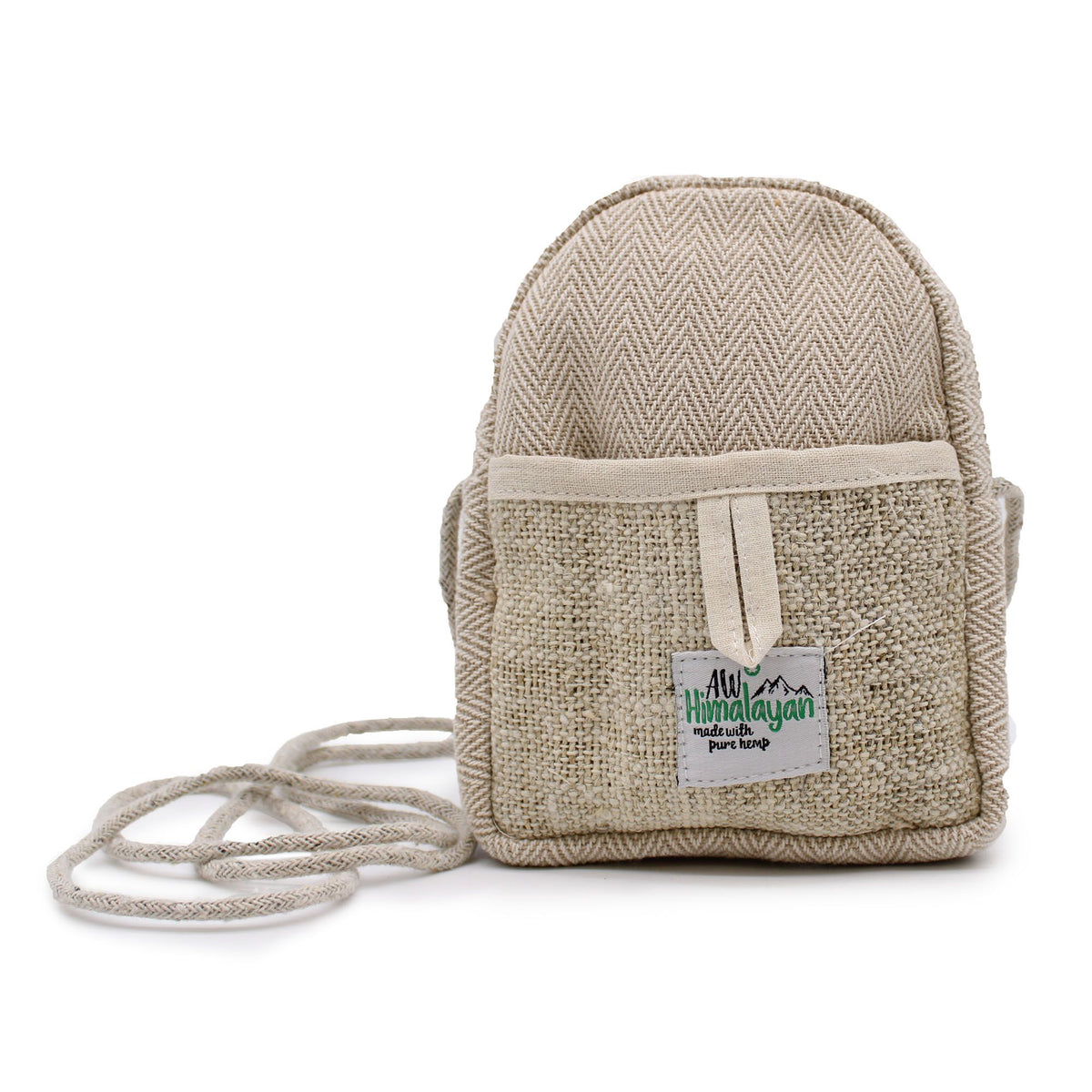 Hemp and Cotton Mobile Bag with String