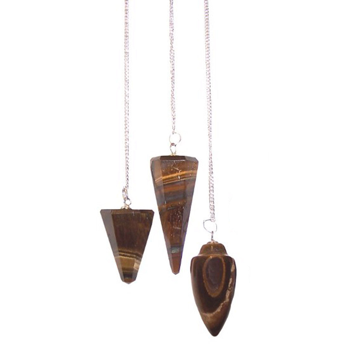 Tiger's Eye Gemstone Pendulum