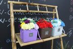 Purple Flower Garden Soap Flower Bouquet
