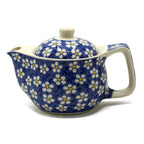 Small Blue Daisy Herbal Teapot Set