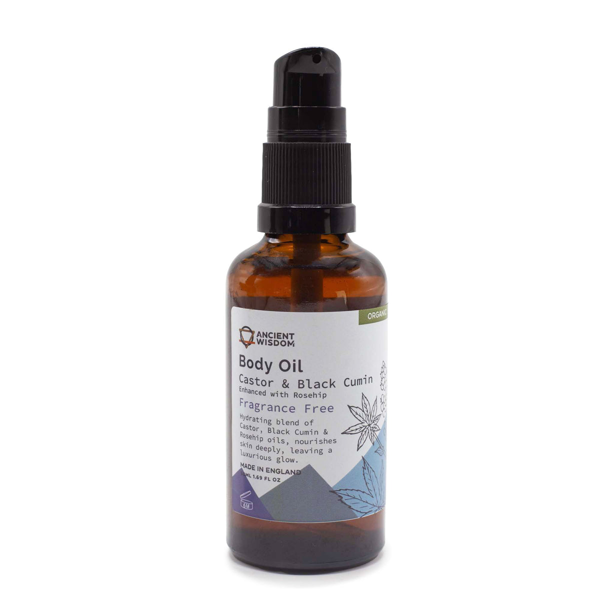 Unfragranced Organic Rosehip Body Oil – 50ml