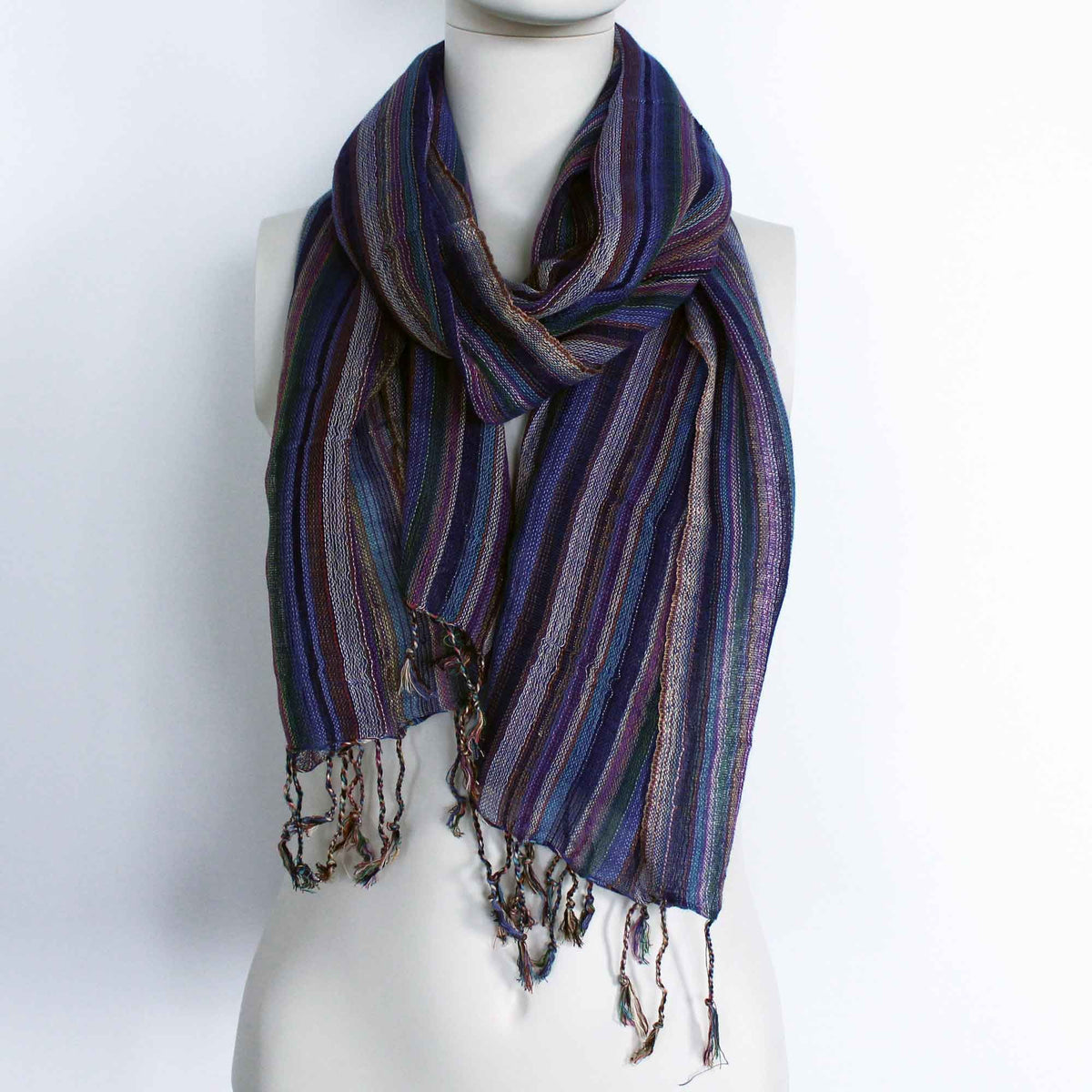 Indian Boho Scarf with Gold Thread – 50 x 180cm