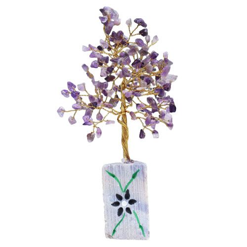 Amethyst Gemstone Tree with 160 Stones