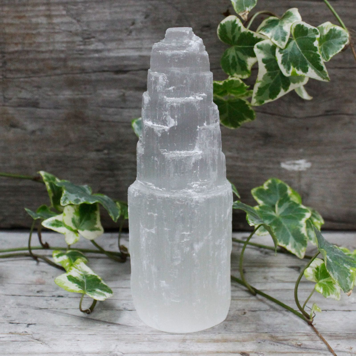 Natural Selenite Tower – 15cm