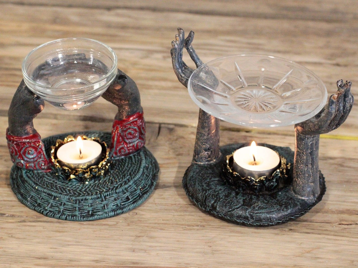 Buddha Om Hands Oil Burner