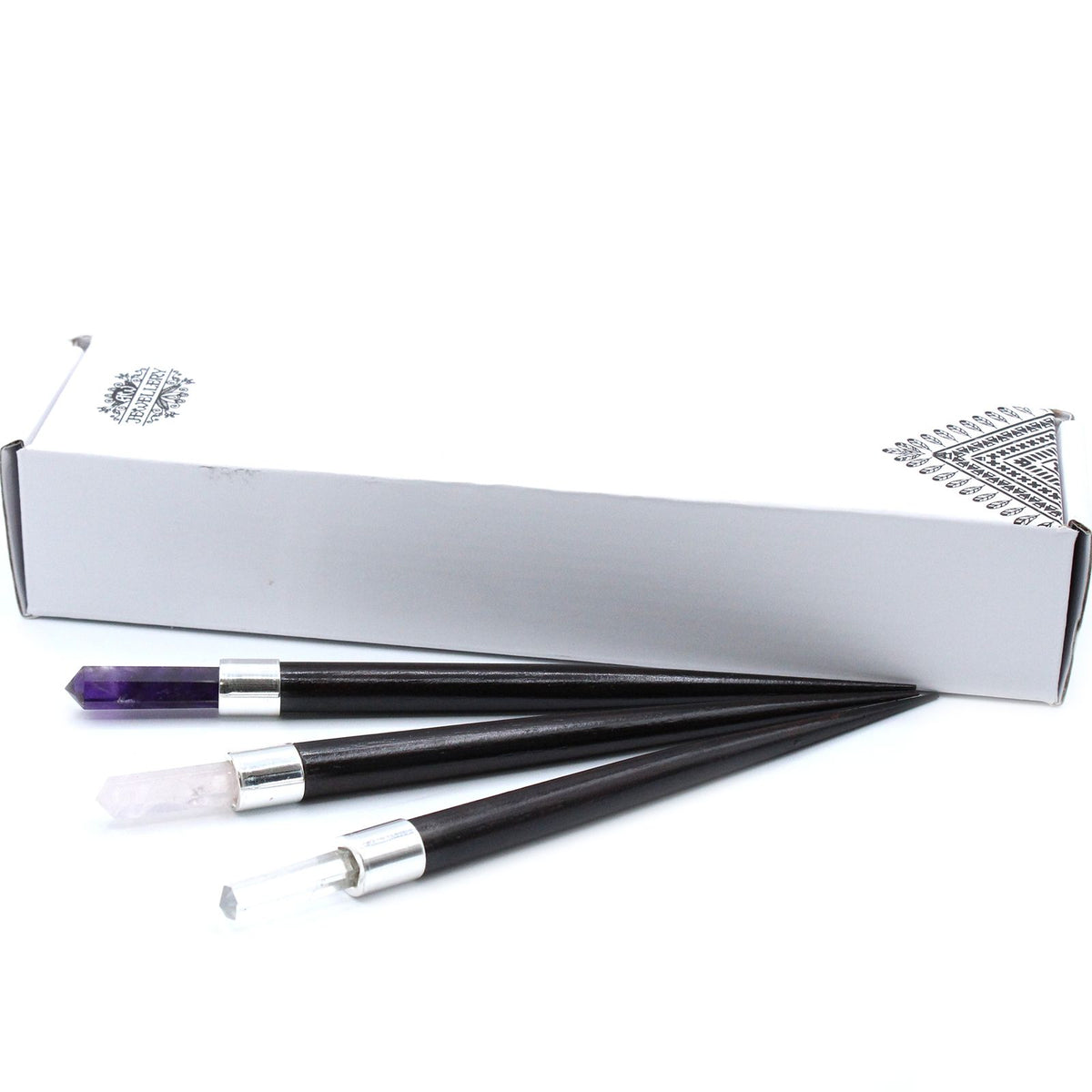 Rose Rock Amethyst Pointed Crystal Wand