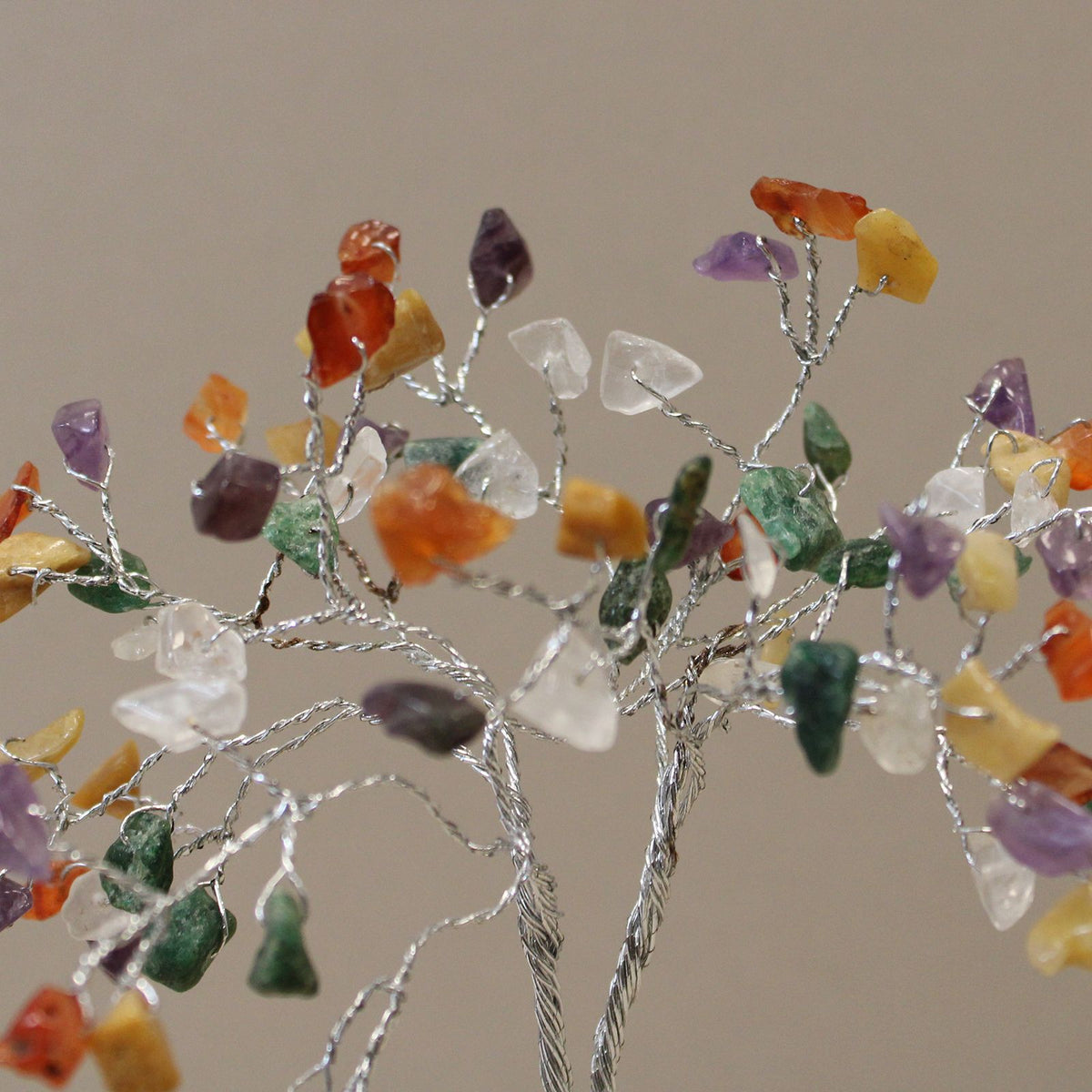 Multi-Gemstone Tree with Orgonite Base