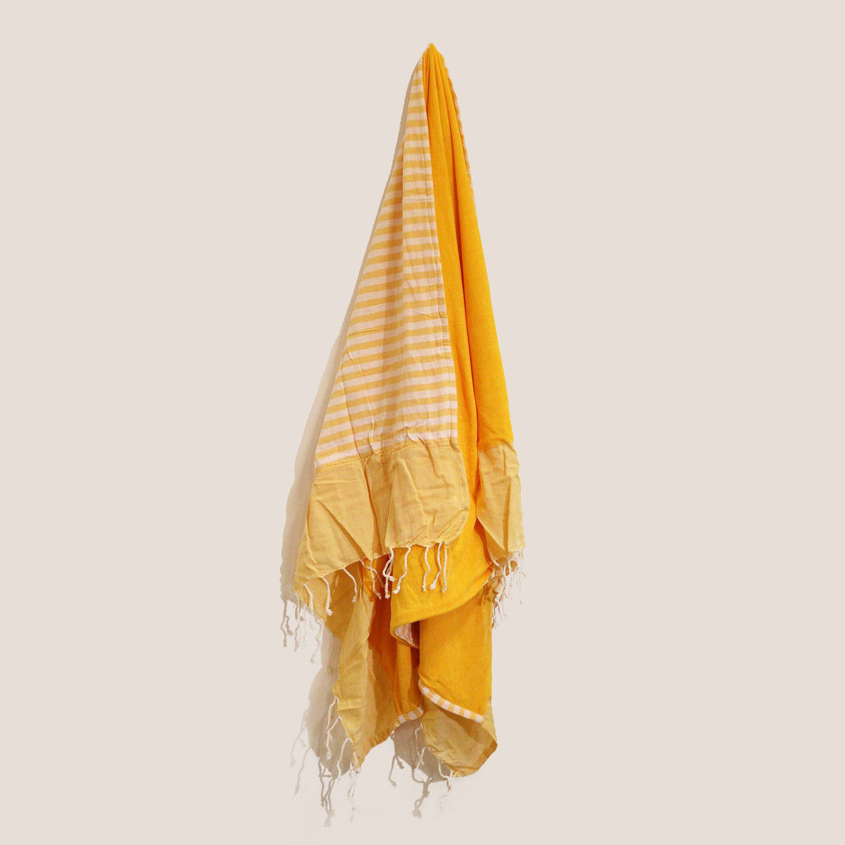 Sunny Yellow Cotton Pareo Towel – 100 × 180cm
