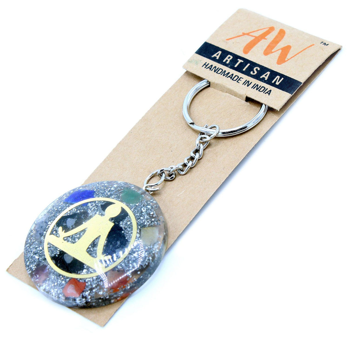 Buddha Seven Chakra Orgonite Keyring