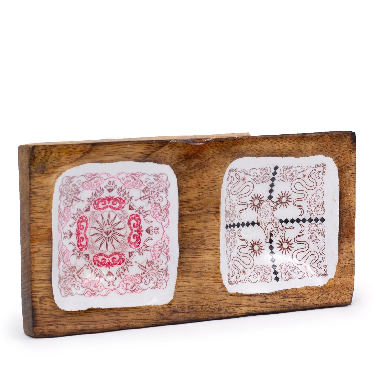 Double Enamelled Trinket Tray – 20 × 10 × 2.5cm