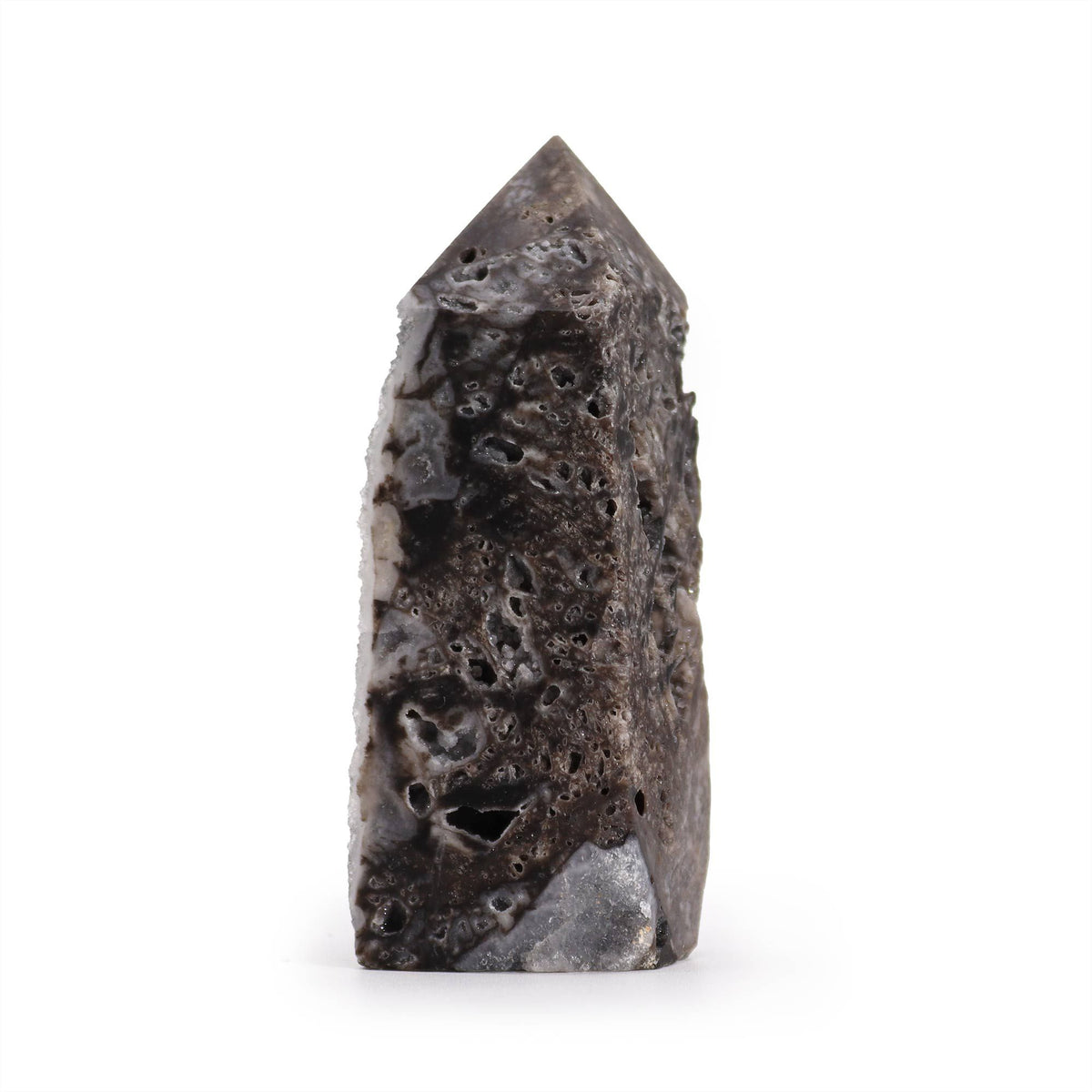 Side-Polished Calcite Tower – Approx. 9–11cm