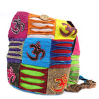 Teal Ethnic Sling Bag with Om Design