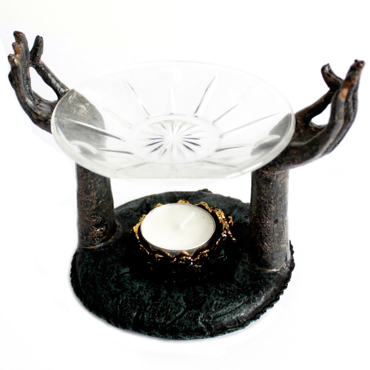 Buddha Om Hands Oil Burner