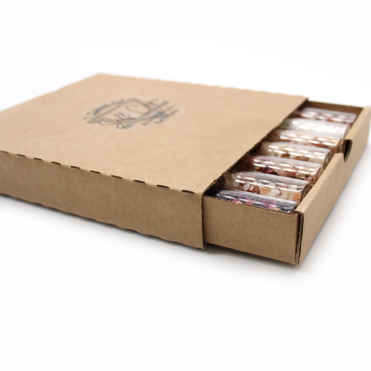Bath Salts Gift Set in Seven Vials