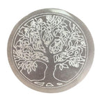Selenite Charging Plate with Tree of Life – 8cm