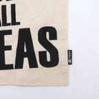 Natural Sari Tote Bag with “Access All Areas” Text