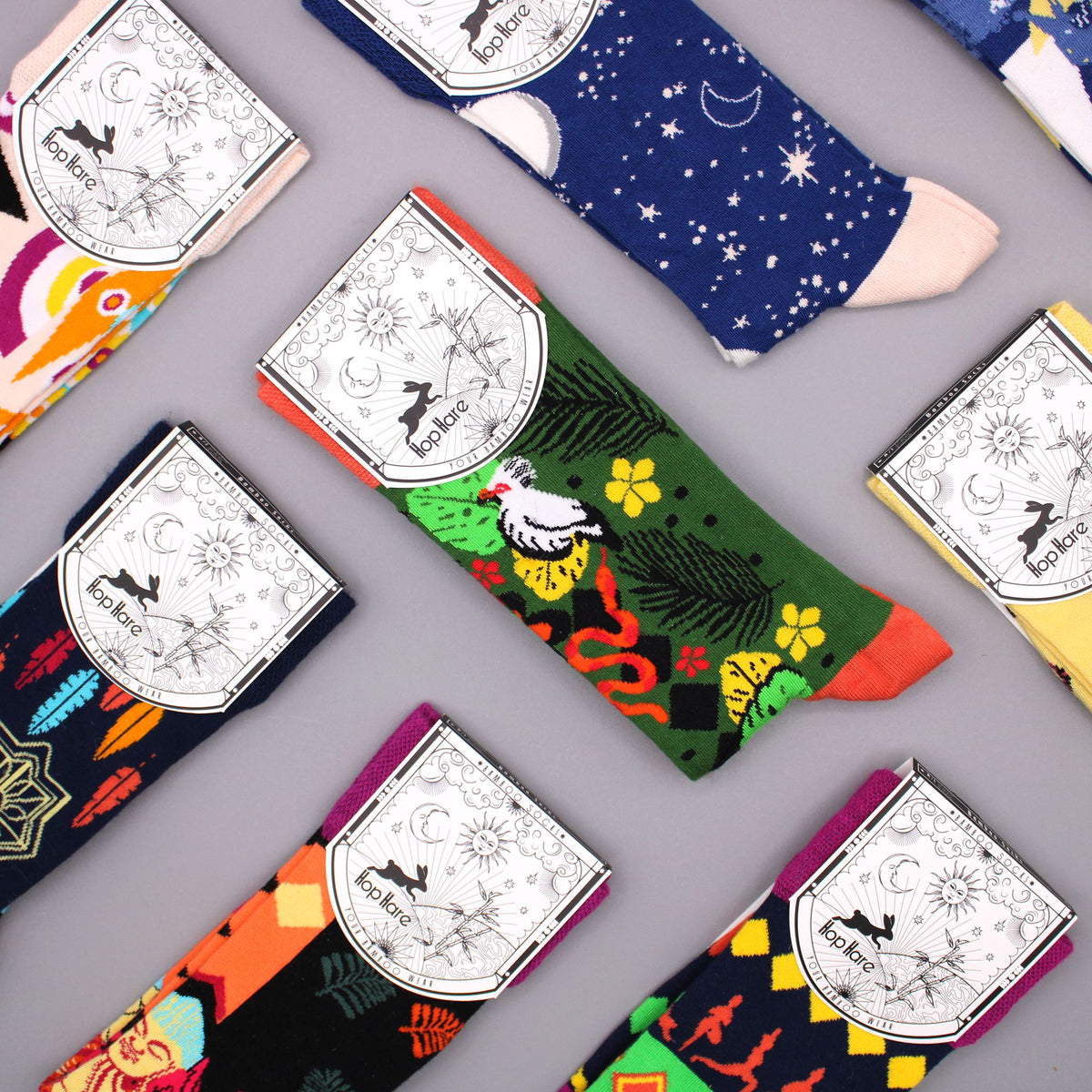 Lucky Gemstones Bamboo Socks – Size 36–40