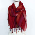 Large Purple Indian Boho Scarf – 75 x 180cm