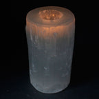 Selenite Cylinder Candle Holder – 15 cm
