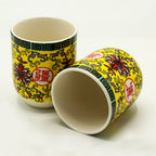 Long Life Oriental Design Herbal Tea Cups