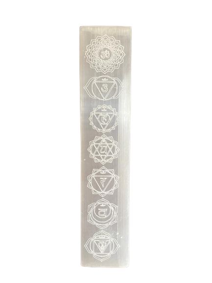 Chakra Selenite Charging Plate – 20cm