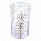 Floral Glass Vase Candle Holder – 19 × 11cm
